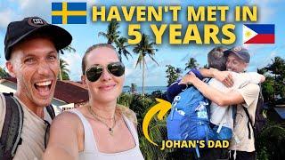 REUNITED with SWEDISH DAD in the Philippines. FIRST TIME in Siargao Vlog 61)