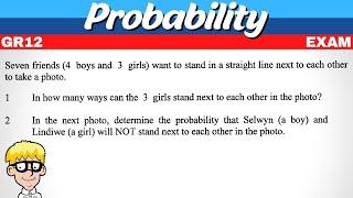 Probability Grade 12 Exam Questions