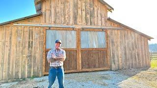 BUILDING GIANT Barn Doors - Budget pole barn build!