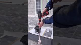 Декоративные блоки на фасаде, из фасадного клея ️ #diy #construction #renovation