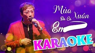 [KARAOKE] Mùa Xuân Đó Có Em - Trường Vũ - Beat Gốc | Hoa Dương TV