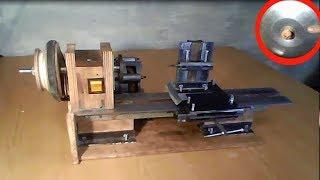 DIY  Самодельный мини токарный станок за 20 баксов (homemade mini lathe and its capabilities)