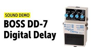 BOSS DD-7 Digital Delay Sound Demo with Novation Peak  (no talking)