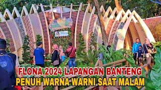 Suasana Malam Flona 2024 Lapangan Banteng‼️Meriah Banyak Spot Foto