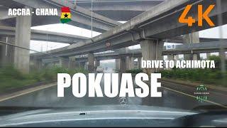 Pokuase To Achimota Road Drive Accra Ghana 4K UHD