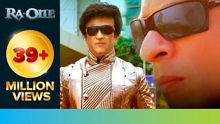 Rajinikanth 'Chitti' met Shah Rukh Khan 'G.One' | RA.One | Movie Scene