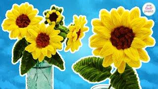 Pipe Cleaner Sunflowers – How to Make Cute DIY Flowers