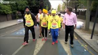 101-year-old Fauja Singh Runs the London Marathon - Horizon: Eat, Fast and Live Longer - BBC