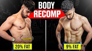 Build Muscle and LOSE FAT at Same Time (Free Diet + Workout Plan) | Body Recomposition Strategy