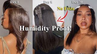 HOW TO MAINTAIN STRAIGHT HAIR | HUMIDITY PROOF & NO FRIZZ!