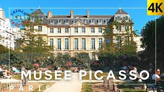 France Paris Summer Walk  Rue St Gilles Picasso Museum interior art exhibition  Marais 4K