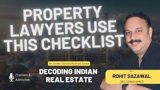 Property Verification Checklist for Real Estate Investments #bangalore #propertylegal #realestate