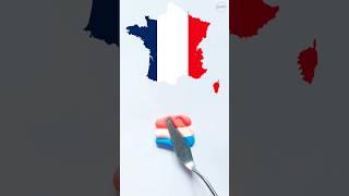 France flag clay colors mixing ideas #art #diy #clay #france #shorts #drawing #colormixing #yt 