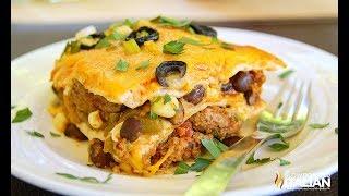 Taco Lasagna with Tortillas