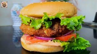 Crispy Chicken Burger Patties Recipe - How to Make Perfect Patty Burger at Home