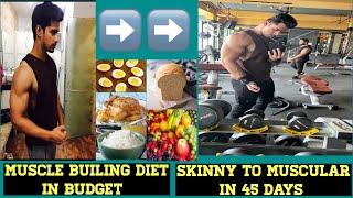 Muscle Gaining Diet in Budget ! 45 Days Natural Transformation ! Vinod Arora Fitness