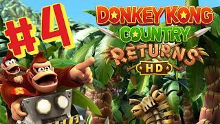 Donkey Kong Country Returns HD - Full Game Walkthrough + Commentary Part 4 (Cave Gameplay)