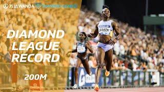 Shericka Jackson breaks 200m Diamond League record in Brussels  - Wanda Diamond League