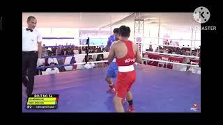 3 NORTHEAST GAMES 2024. BOXING FINAL. LALLAWMAWMA(RED) ARUNACHAL (BLUE)