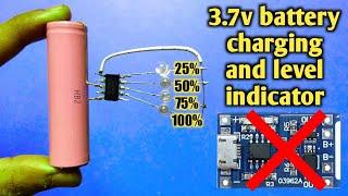 lithium battery charger circuit level indicator | 3.7v battery charger #shorts #youtubeshorts