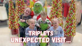 Were the Triplets more scared of the Grinch or Santa??