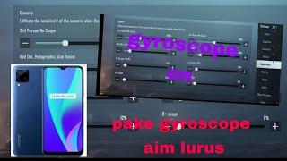 setting sensitivitas PUBG hp realme C15 gyroscope  on | sensitivitas hp realme C15