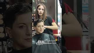 POV: My Transformation into a Slick Back Pixie Cut with Undercut   #kratkovlasky #slickbackhair