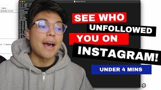 How to see who unfollowed you for FREE! (2024 New Method PC + MAC)