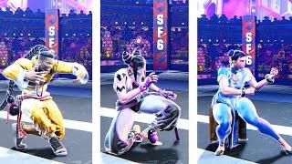 Street Fighter 6 Beta - All Characters Burnout State Alternate Bonus Animations!