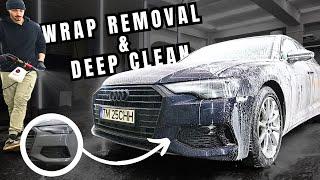 Audi A6 Detailing And Vinyl Wrap Removal - CAR DETAILING