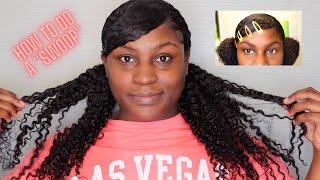 SWOOP W/ TWO PONYTAILS ON NATURAL HAIR | EBONY SWOPE