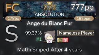 Nameless Player | ke-ji feat. Nanahira - Ange du Blanc Pur [ABSOLUTION] +HDHR 99.37% {#1 777pp FC}