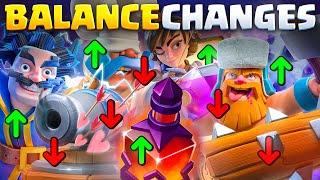 CLASH ROYALE has ANNOUNCED *NEW* BALANCE CHANGES!