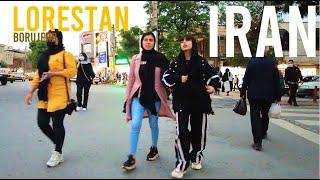 Walking in Iran, Lorestan, Borujerd City Virtual Tour, Takhti Street. شهر زیبای بروجرد، استان لرستان