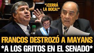 FRANCOS DESTROZÓ A MAYANS CON SU DISCURSO EN EL SENADO