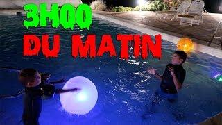 NE JAMAIS JOUER DANS LA PISCINE À 3H00 DU MATIN ! 