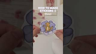 How to make your own stickers #youtubeshorts #artideas #fyp