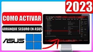 Como activar arranque seguro en asus