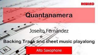 José Fernández Quantanamera Alto Sax Backing Track and Sheet Music