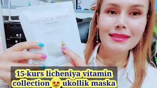 AJIN UCHUN 15-KURS LICHENIYA VITAMIN COLLAGEN UKOL MASKA