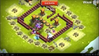 Castle Clash - Here Be Monsters beating Wave D