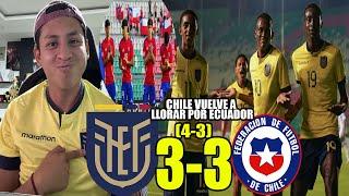 ECUADOR EL PADRE DE CHILE! ECUADOR 3-3 (4-3) CHILE! EN PENALES Y SUFRIENDO ECUADOR A LA FINAL