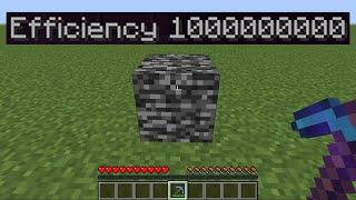 Can you mine bedrock with efficiency BILLION?!