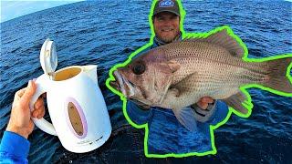 A floating KETTLE brought me luck! | Slow Jigging