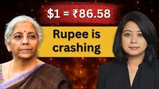 Why the Indian Rupee is Crashing: Explained  | Faye D'Souza