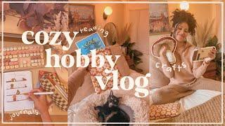 cozy hobby vlog️- crochet, journal art & activities!