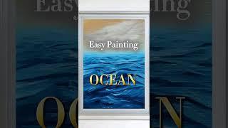 OCEAN Easy Painting, Acrylics #ElsaArtLine #painting #ocean #waves #sky #elsaweissbekolli #art V512