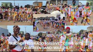 Supreme Masquerades and MASSIVE Performance Evergreen Band SEKONDI / ESSIKADO Outing -A MUST WATCH