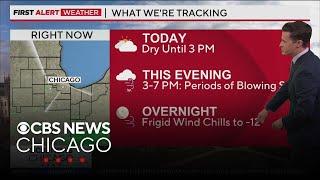 Blowing snow possible Wednesday evening in Chicago; temps to plunge overnight