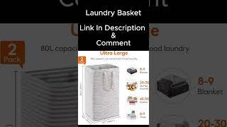 Laundry Hamper Large Collapsible Laundry Baskets Freestanding Waterproof Clothes Hamper with Easy